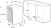 Gorenje GI561D10S beépíthető kezelőpaneles mosogatógép, 11 teríték, 3 fiók (45 cm)