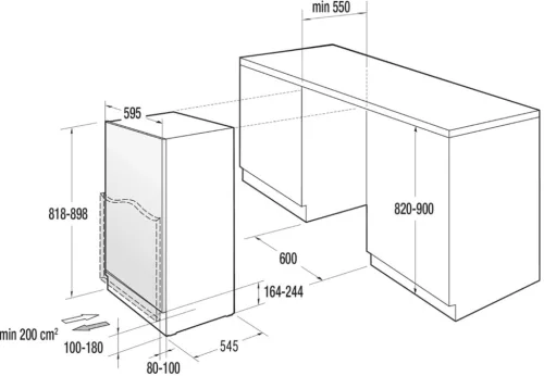 Gorenje RIU609EA1 beépíthető hűtőszekrény, 138 liter