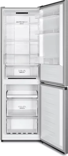 Gorenje NRK619EPXL4 alulfagyasztós hűtőszekrény, 207/97 liter, inox, INVERTER, NO FROST