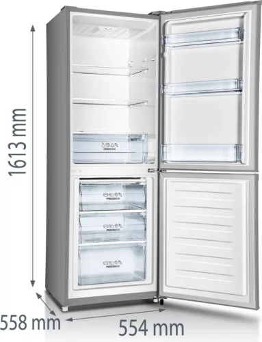 Gorenje RK416EPS4 alulfagyasztós hűtőszekrény, 159/71 liter, inox