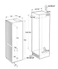 Gorenje NRKI519E41 beépíthető hűtőszekrény, 208/76 liter, NO FROST, INVERTER
