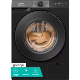   Gorenje WG484A31B elöltöltős mosógép, 8 kg, 1400 centrifuga, INVERTER, fekete
