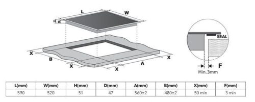 Tesla BO900FBSA beépíthető sütő, Air Fryer funkció, GŐZ + Tesla HI6401MB beépíthető indukciós főzőlap