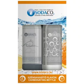   Sodaco Flakonduopack szénsavasító palack, 2x1 liter (Fehér-Szürke)