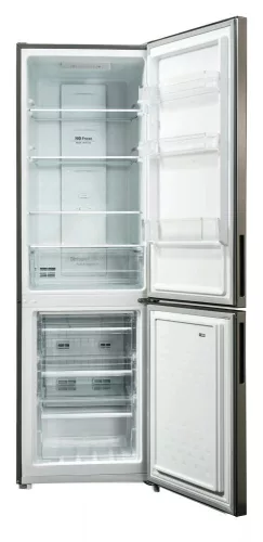 Hausmeister HM3199E alulfagyasztós hűtőszekrény, 180/70 liter, inox, NO FROST