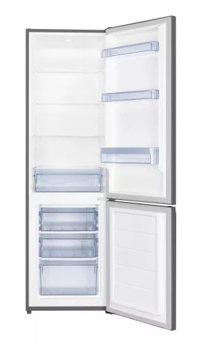 Hausmeister HM3197E alulfagyasztós hűtőszekrény, 219/96 liter, inox