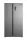 Hausmeister HM3301 side by side hűtőszekrény, 333/192 liter, inox, INVERTER