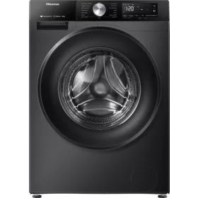   Hisense WF3S8043BB3 elöltöltős mosógép, 8 kg, 1400 centrifuga, INVERTER, fekete