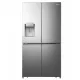 Hisense RQ760N4SASE side by side hűtőszekrény, 352/232 liter, inox, NO FROST, INVERTER