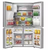 Hisense RQ760N4SASE side by side hűtőszekrény, 352/232 liter, inox, NO FROST, INVERTER