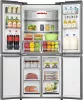 Hisense RQ5P470SAID side by side hűtőszekrény, 304/179 liter, inox, NO FROST, INVERTER