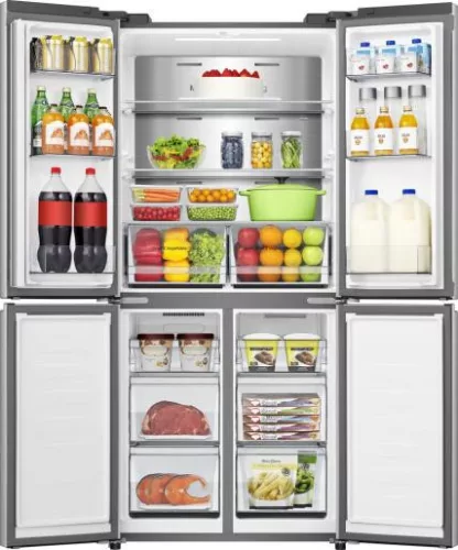 Hisense RQ5P470SAID side by side hűtőszekrény, 304/179 liter, inox, NO FROST, INVERTER