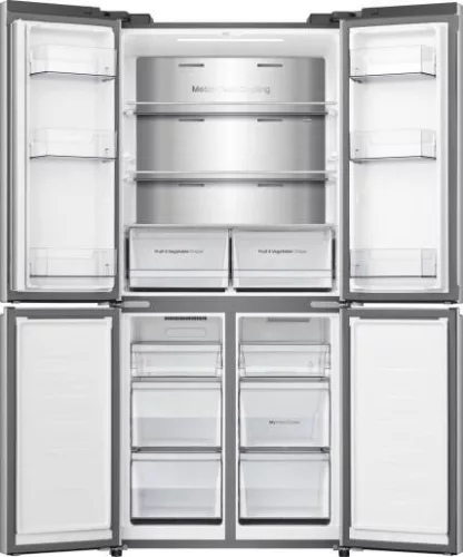 Hisense RQ5P470SAID side by side hűtőszekrény, 304/179 liter, inox, NO FROST, INVERTER