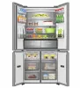 Hisense RQ768N4GVE side by side hűtőszekrény, 381/210 liter, inox, NO FROST, INVERTER