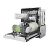 Candy CH 3C4F0S kezelőpaneles beépíthető mosogatógép, INVERTER, 13 teríték (60 cm)