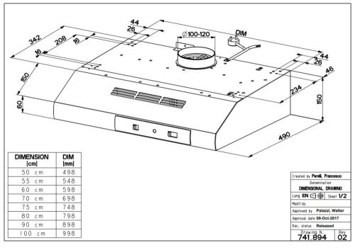 Faber TR 741 Base X A60 páraelszívó, 60 cm, inox - HÁTSÓ KIVEZETÉSSEL IS