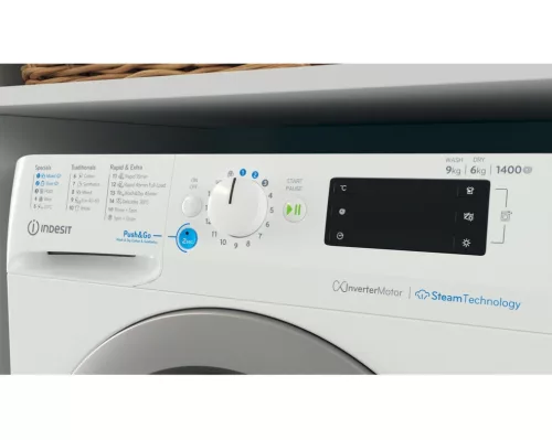 Indesit BDE 96436 EWSV EE mosó-szárítógép, 9/6 kg, 1400 centrifuga, INVERTER