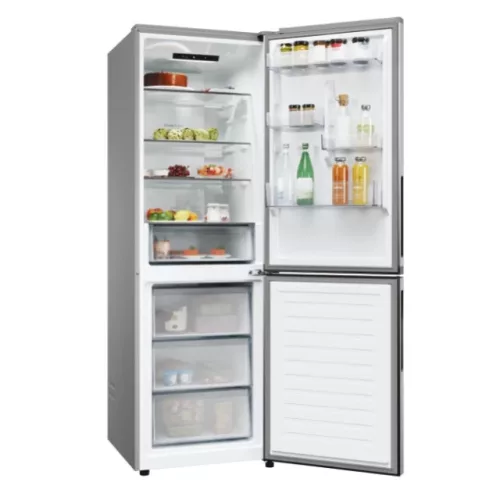 Candy ECN2CQTEX186 alulfagyasztós hűtőszekrény, NO FROST, 235/120 liter, inox