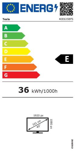 Tesla 40E635BFS LED TV, SMART (Android), FULL HD