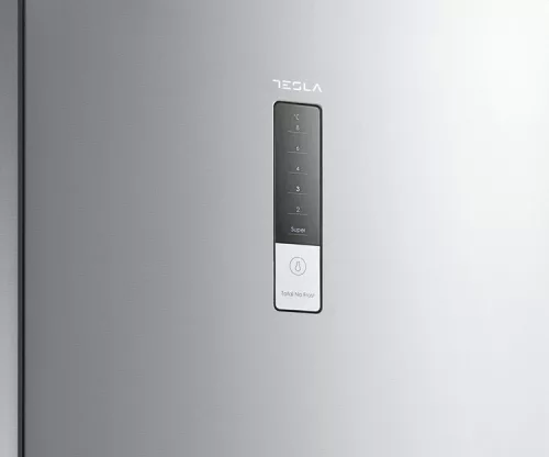 Tesla RC3100FMXE alulfagyasztós hűtőszekrény, 224/86 liter, inox, NO FROST, INVERTER