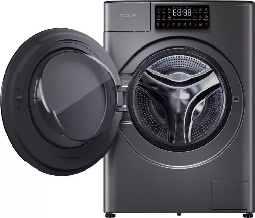 Tesla WF101490CSA elöltöltős mosógép, 10 kg, 1400 centrifuga, szürke, INVERTER, AutoDose