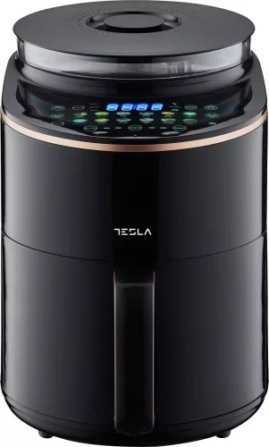 Tesla AF450BCS air fryer, olaj nélküli sütő, GŐZ funkcióval, 4.5 liter