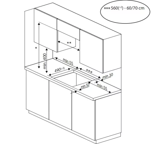 Beko HII64200FMT beépíthető indukciós főzőlap, FlexiZone