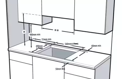 Beko HIC-64403T beépíthető kerámia főzőlap, bővíthető zóna