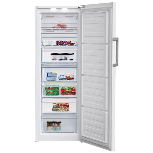 Beko FNE290E41N fagyasztószekrény, 256 liter, NO FROST, fehér, INVERTER