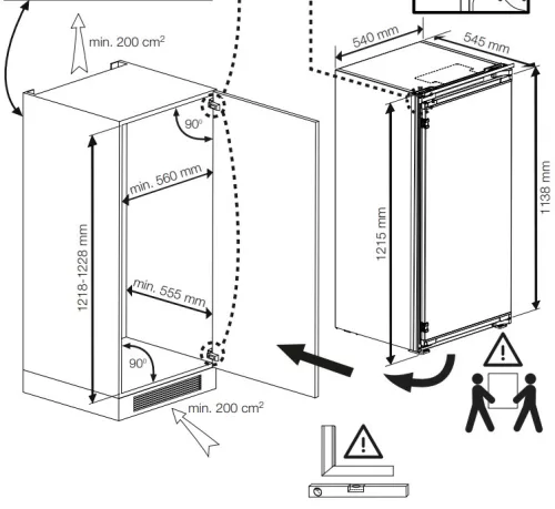 Beko BLSA210M4SN beépíthető hűtőszekrény, 198 liter