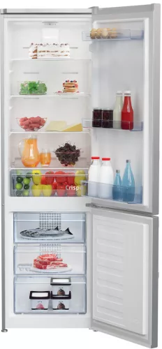 Beko RCNA305K40SN alulfagyasztós hűtőszekrény, 190/76 liter, ezüst, NO FROST
