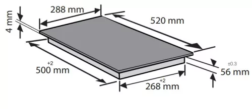 Beko HDC 32400 TO  beépíthető kerámia főzőlap, 2 főzőzóna