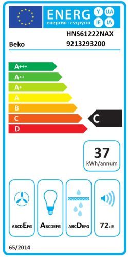 Beko HNS61222NAX páraelszívó, 60 cm, inox