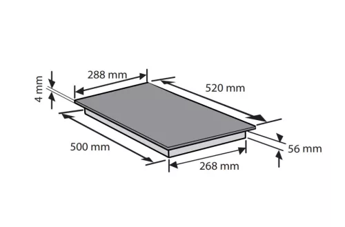Beko HDI 32401 TO beépíthető indukciós főzőlap, 2 főzőzóna