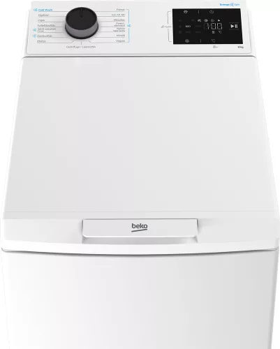 Beko TB621EESEE felültöltős mosógép, 6 kg, 1200 centrifuga, INVERTER, MAGYAR feliratos panel