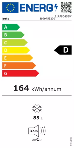 Beko B1RFSO855W fagyasztószekrény, 85 liter