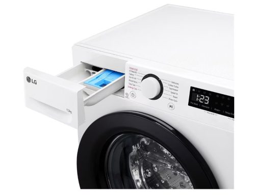LG F4WR513SBW elöltöltős gőzmosógép, 13 kg, 1400 centrifuga, AI DirectDrive Inverter
