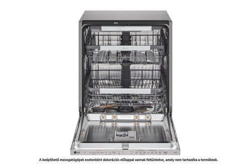 LG DB475TXS beépíthető gőzmosogatógép, 14 teríték (60 cm), QuadWash, Inverter Direct Drive