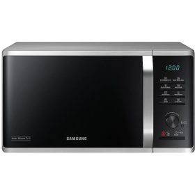   Samsung MG23K3575AS/EO digitális, grilles mikrohullámú sütő, 23 liter, ezüst, Heat Wave