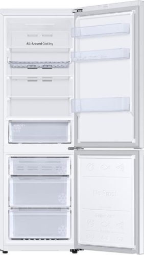 Samsung RB34C672DWW/EF alulfagyasztós hűtőszekrény, 230/114 liter, fehér, NO FROST, INVERTER