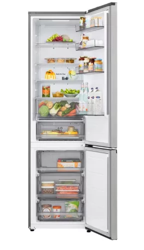 LG GBBSJ20EPY alulfagyasztós hűtőszekrény, 262/113 liter, inox, NO FROST, INVERTER