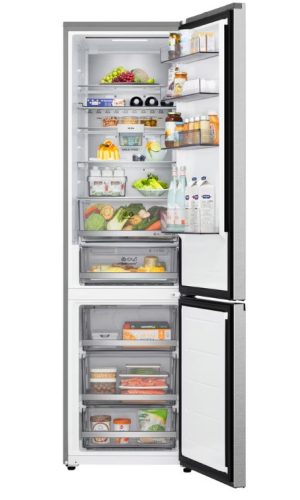 LG GBBS726CMB alulfagyasztós hűtőszekrény, 262/113 liter, inox, NO FROST, INVERTER