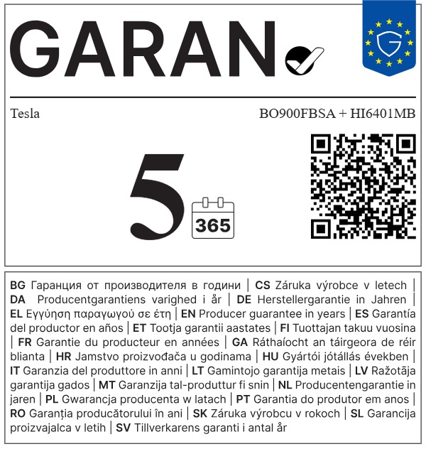 Részletes garancialap